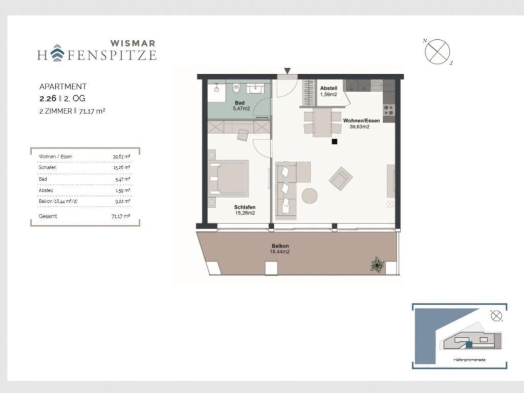 Hafenspitze App 26 Apartment วิสมาร์ ภายนอก รูปภาพ